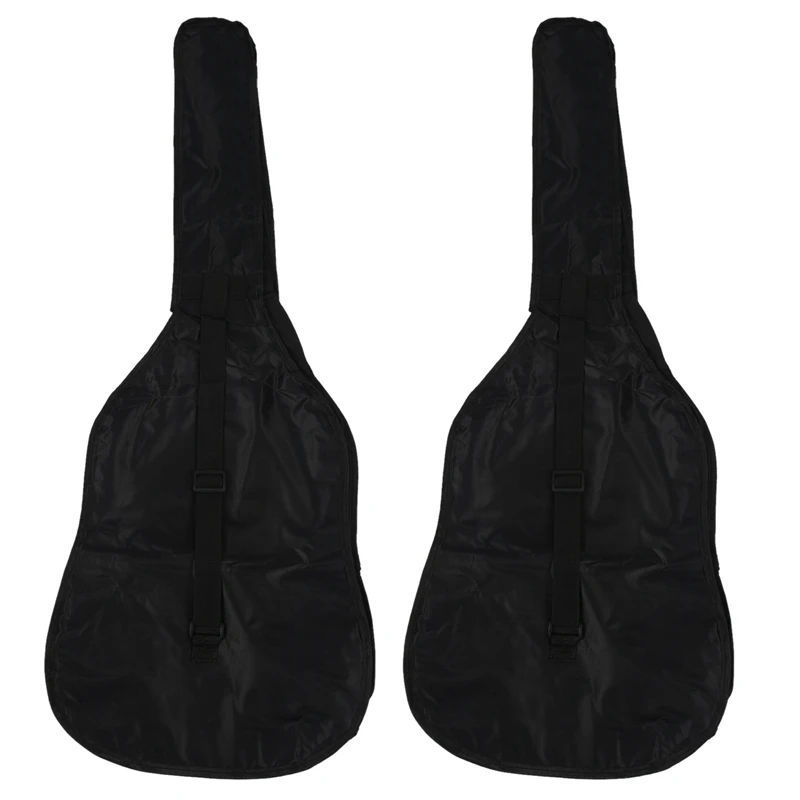 

2X, 38Inch Guitar Bag Oxford Cloth Shoulder Gig Bag Case With Pocket Guitar Parts & Accessories