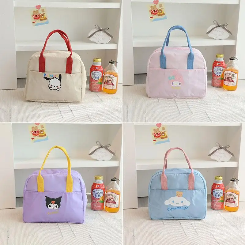 

Cartoon Cute Sanrioed Kuromi Cinnamoroll My Melody HellokittyStorage bag New High Capacity Portable Bento Insulated Lunch Box