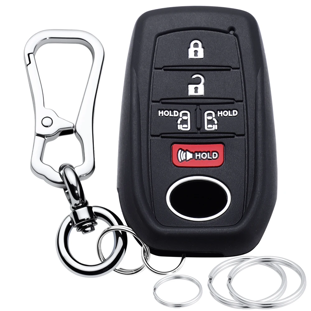 Чехол для ключей, брелок для ключей для Toyota 4Runner, Camry, Tundra, Sienna, Tacoma, Grand Highlander, Crown, Prius, Land Cruiser, держатель для автомобильных ключей. (art.: 3920dd1d49ad2) - 3920dd1d49ad2