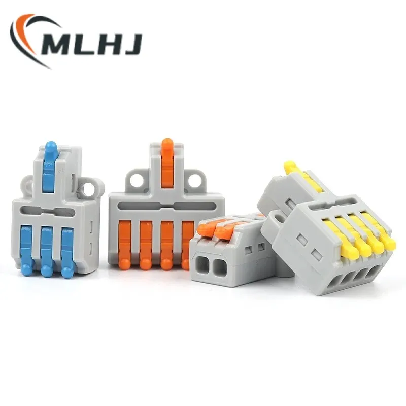 

1 Into 2/3/4/5 Output Wire Splitter Quick Splicing Terminal Block Compact Cable Wiring Connector For Electrical Led Light