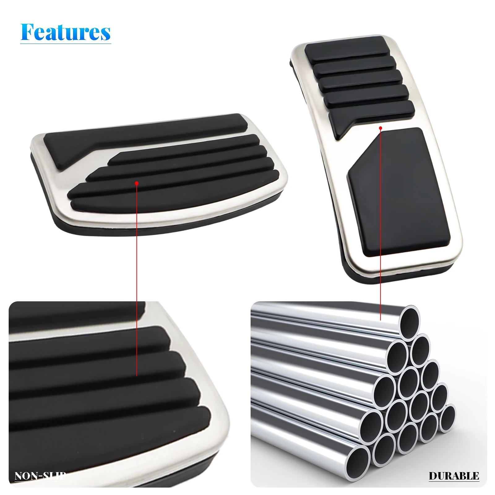 Комплект накладок на автомобильные тормозные педали сцепления газа для Mitsubishi