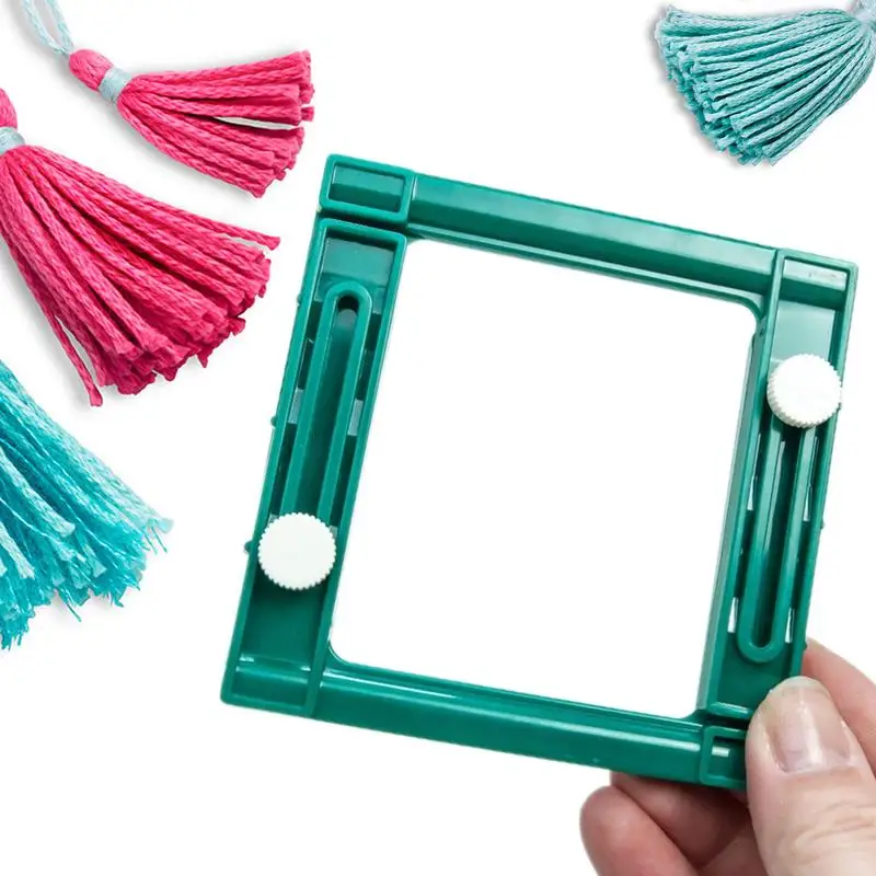 

Tassel Maker Square Shape Ajustable Tassel Making Tool Hand-knitting DIY Handmade Tassel For Birthday Christmas Holiday Gifts