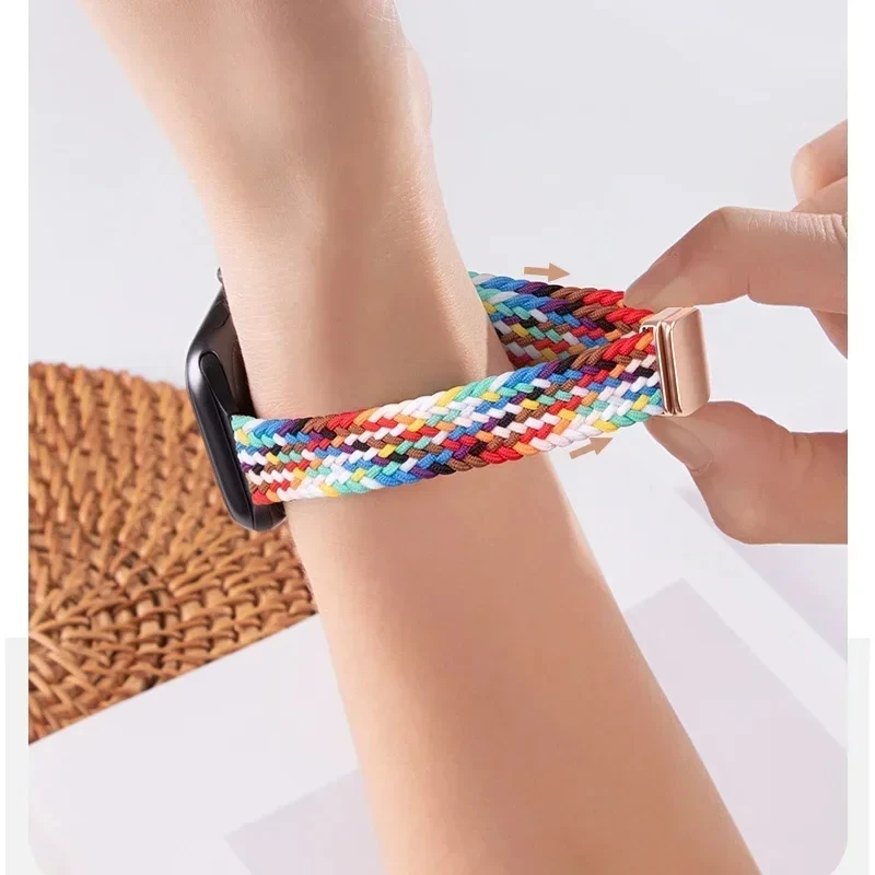 Тонкий плетеный ремешок для Apple Watch Band 40 мм 41 44 45 38 46 49 Браслет iWatch Series se 7 6 8 9 10 Ultra2