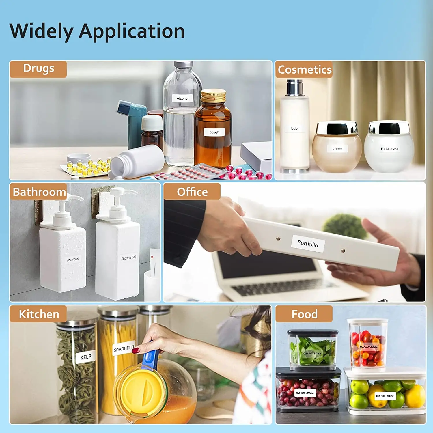 Мини-принтер для этикеток с лентой портативный Bluetooth-принтер хранения доставка