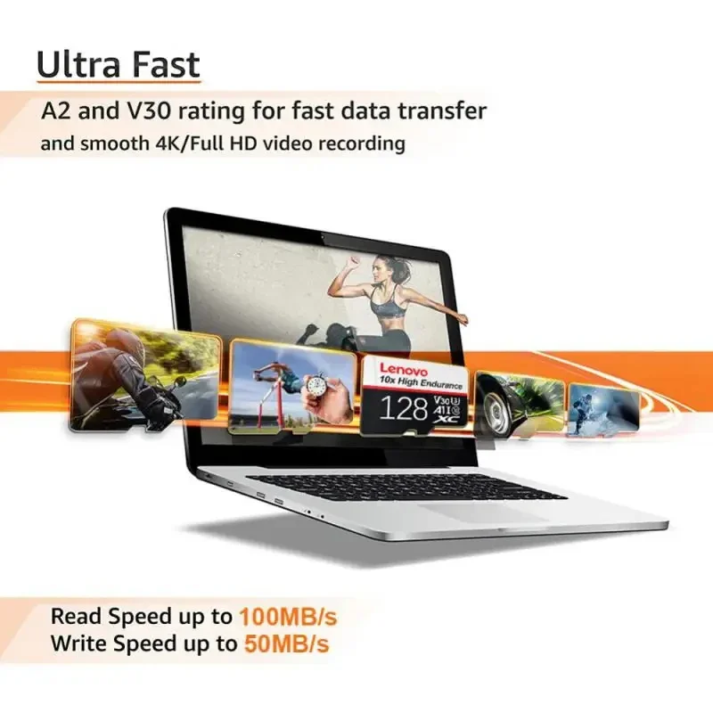 Lenovo Micro SD карта памяти класс 10 256 ГБ