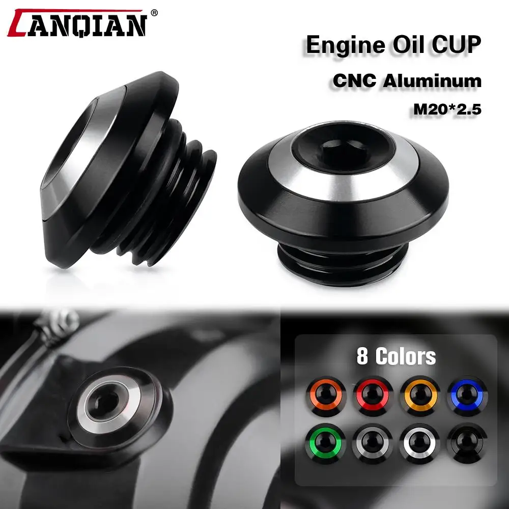 

For DUCATI PANIGALE 1199 899 2012 2013 2014 2015 M20*2.5 Motorcycle Accessories Aluminum Engine Oil Filter Cup Plug Cover Screw