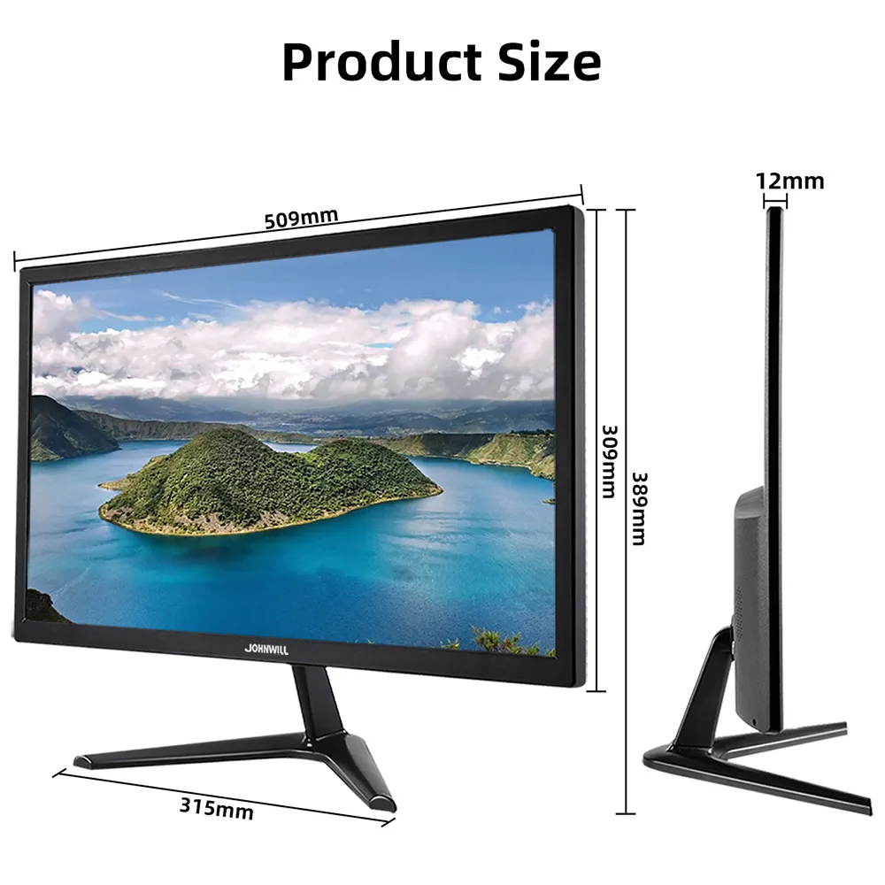 Монитор для ПК 21 5 дюйма 60 Гц ЖК-дисплей HD 1080P