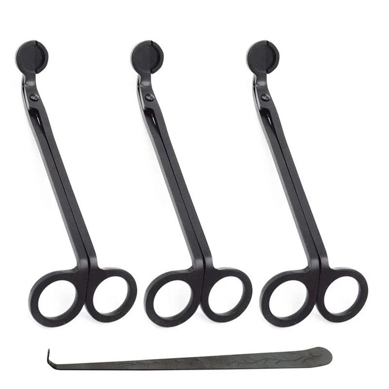 

BMDT-Candle Wick Trimmer 3 Pcs Candle Wick Clipper Cutter Set Wick Trimmer With Wick Dipper Candle Accessory Set