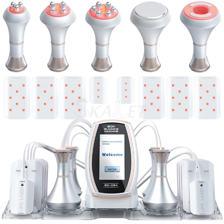 

3/5 In 1 80K Ultrasound Cavitation RF Face Lift Skin Rejuvenation Cavitation Fat Loss Slimming Machine for Home/salon