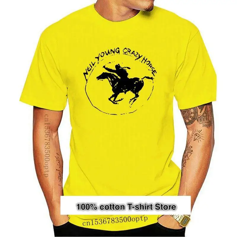 

Новая Camiseta с принтом в стиле древни, Классическая хипстерская рубашка с логотипом Крейзи Хорс