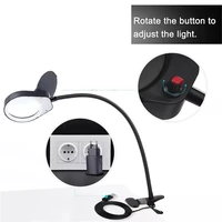 illuminating 5x 8x15x led light magnifier glass lamp 38 leds for reading repair and beauty manicure 3x10x glass lens