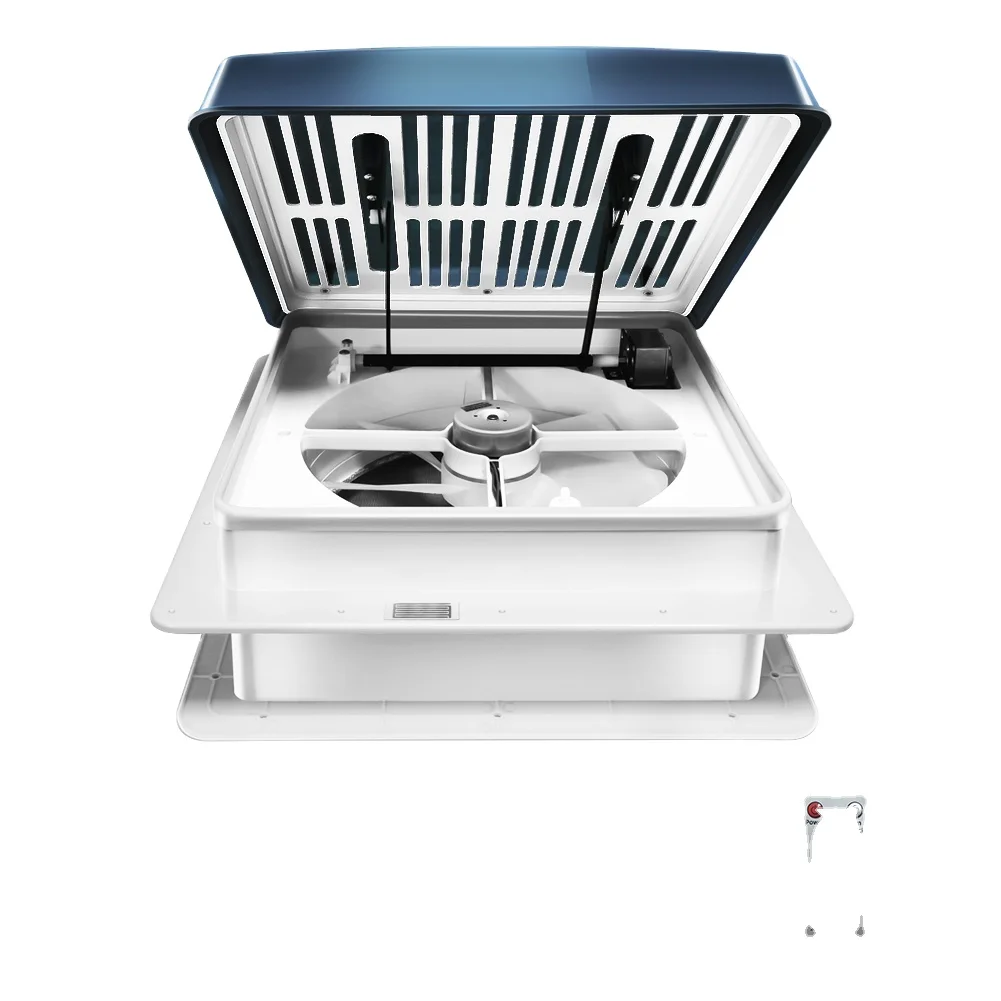 

360*360 MM 4 Speed CE Certified Reversible Airflow Rainwater Auto-sensing RV Roof Ventilation Fan