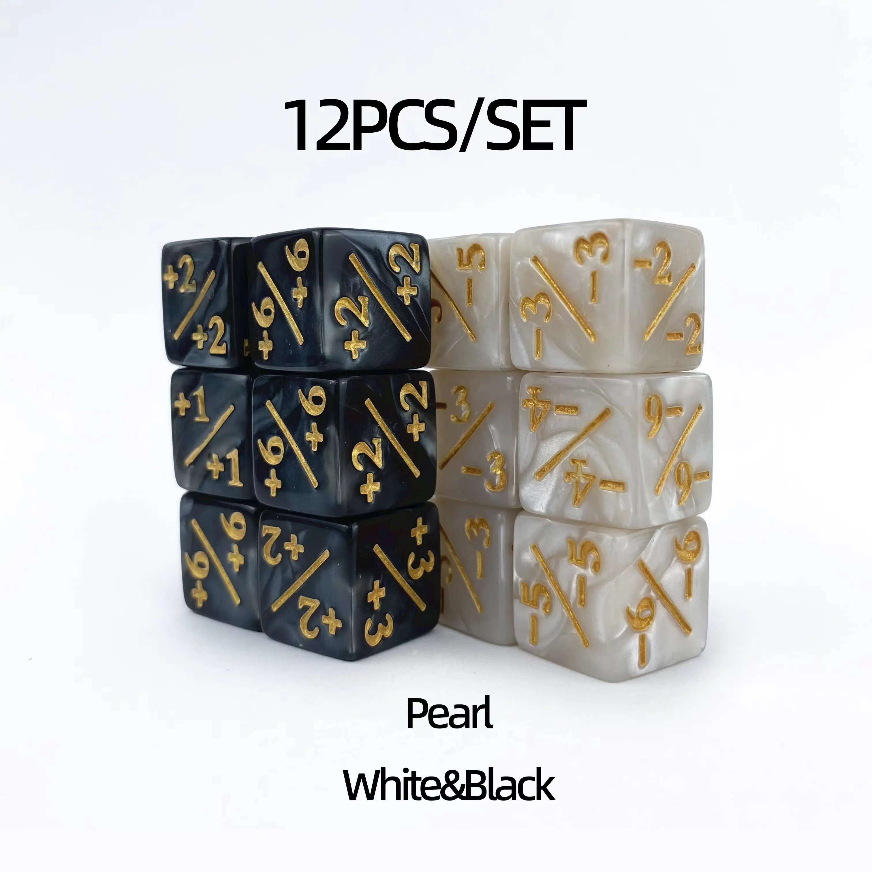 12 шт. счетчик игральных костей MTG счетчики сбора жизненные жетоны отрицательный