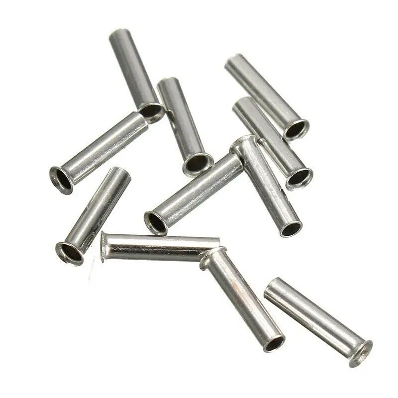 

100 PCS 0.5mm8-16.0mm12 Non-Insulated Wire Connector Ferrules Electrical Cable Terminal Copper Bare Tinned Crimp Terminal
