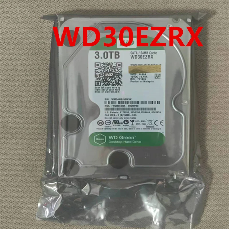 

Original New HDD For WD 3TB 3.5" SATA 6 Gb/s 64MB 5400RPM For Internal Hard Disk For Desktop HDD For WD30EZRX