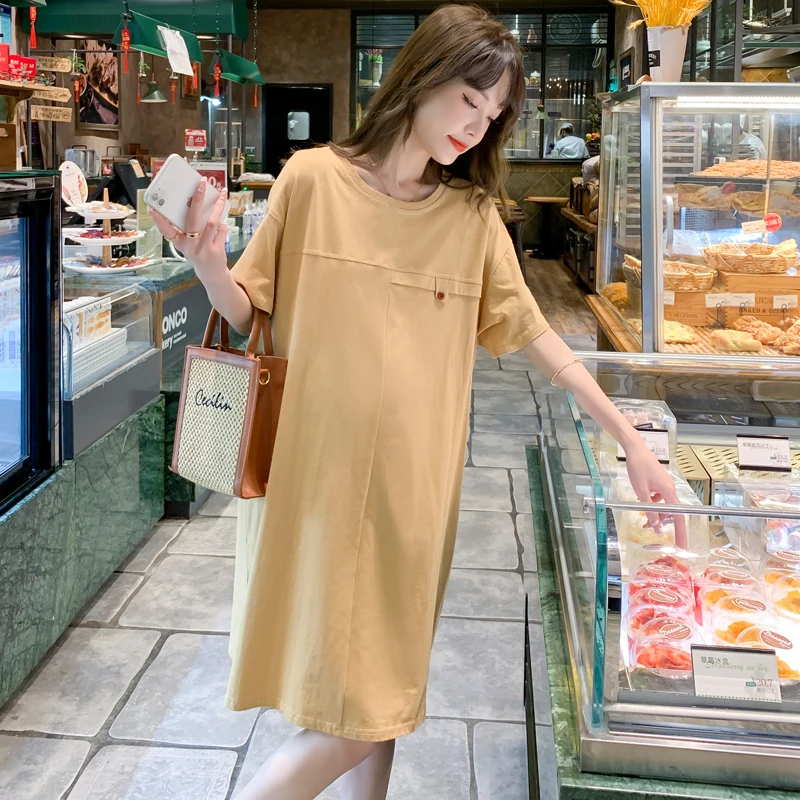 

Лето 2022 Одежда для беременных платье с коротким рукавом