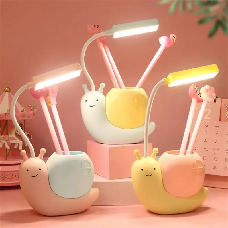 

Energy-saving Led Cartoon Table Lamp Led Night Light Led Book Lights Multifunctional 360 Degree Rotate Universal Hose