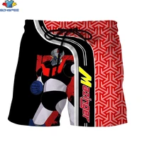 sonspee 3d print mazinger z super robot mens shorts fighting summer new japanese anime harajuku trend beach sports short pants