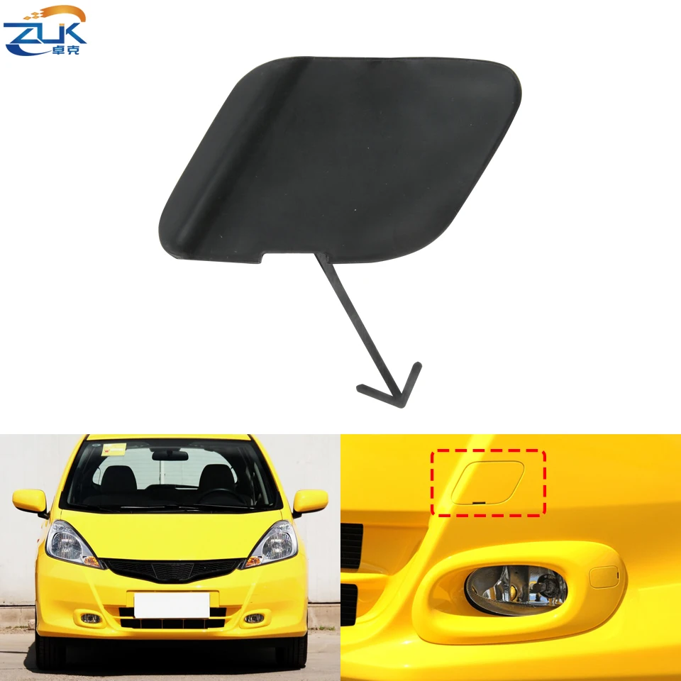 

ZUK Front Bumper Towing Hook Cover For HONDA FIT JAZZ 2012-2014 GE6 GE8 GP1 TF0 FR Hauling Hole Cap 71104-TF0-900