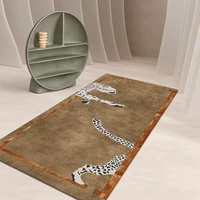 light luxury living room sofa coffee table floor mat customization rug creative personality carpet bedroom rectangular strip art