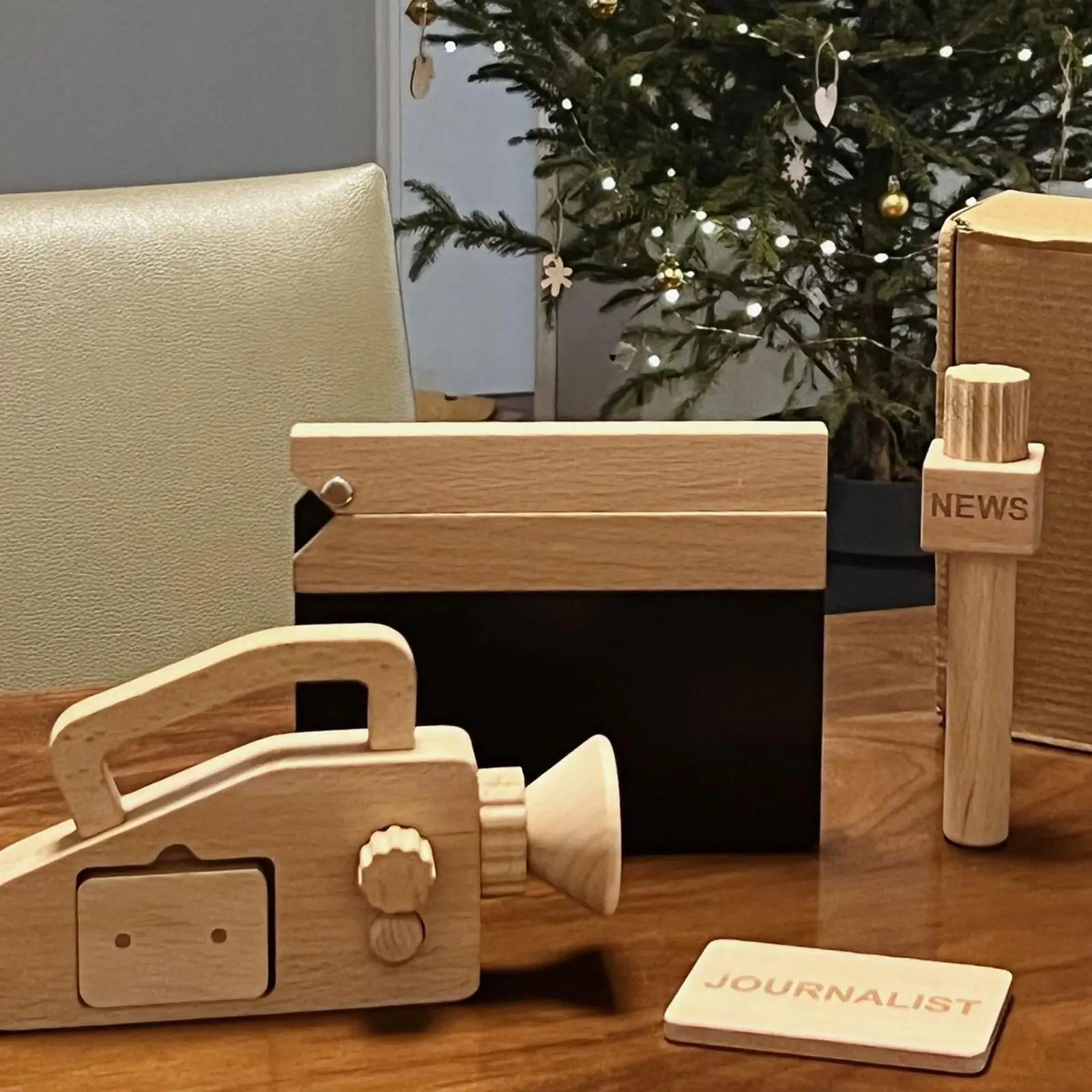 Journalist Pretend Play New Year Gifts Role Props Educational Toy for Boys Girls Children Imagination Develop Social Skill |