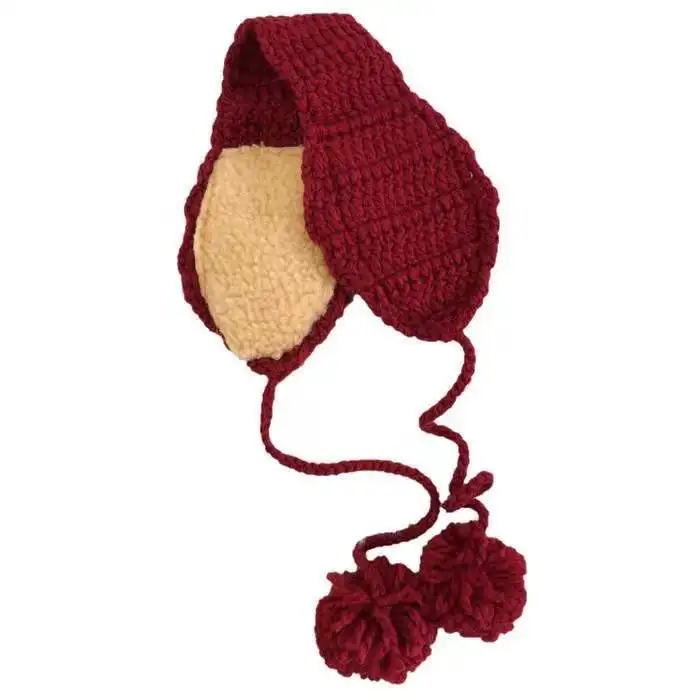 Милые модные трикотажные наушники с мягким ремешком для сестры осени и зимы