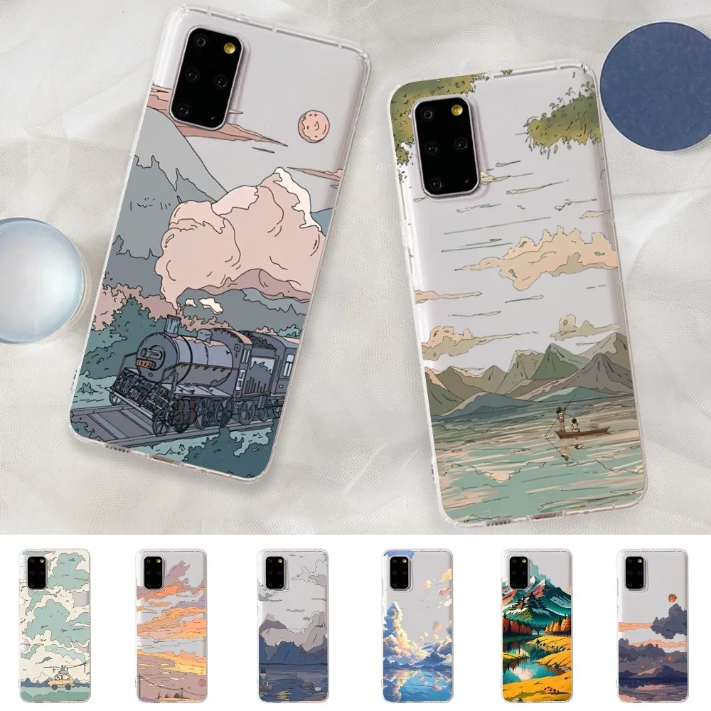 

Pleasant view Phone Case for Samsung A12 21 30 31 51 52 70 71 for Redmi8 9 10 for Honor10 70 50 Clear Case
