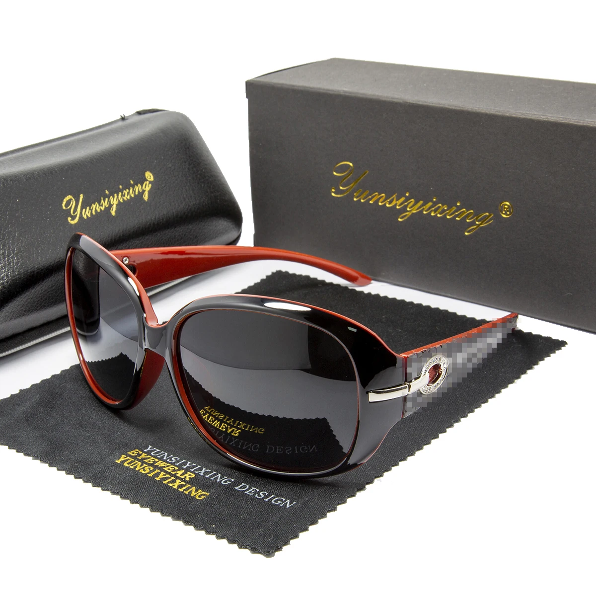 

YUNSIYIXING Polarized Women Sunglasses Brand Designer Vintage Sun Glasses Fashion Classic Big Frame Glass Female Oculos De Sol