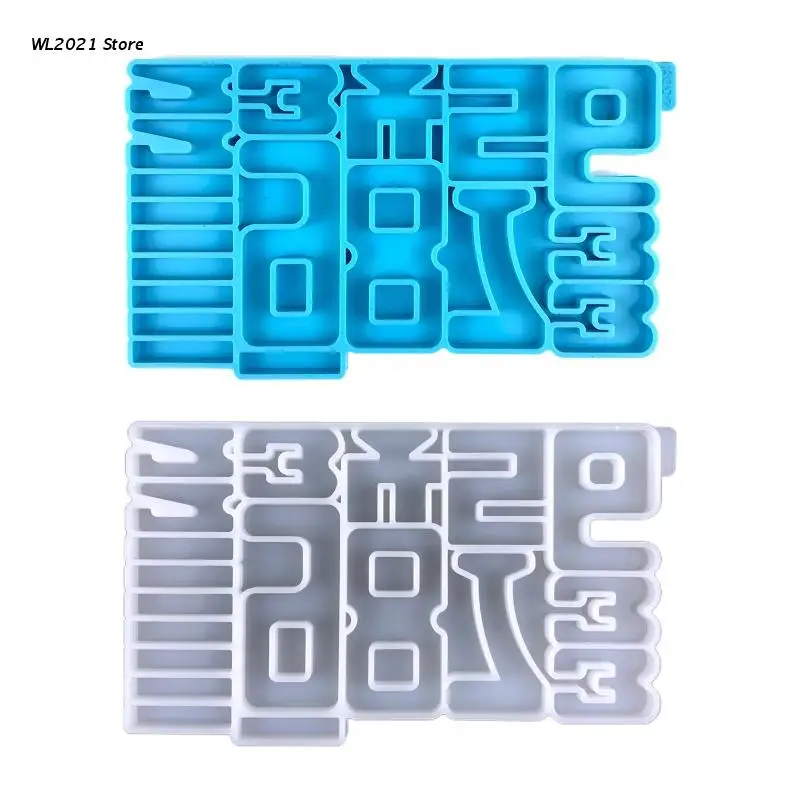

Drop Glue Moulds Diy Variety Number Intelligence Building Blocks Jigsaw Puzzle Silicone Mould for Children Boy Girl Gift
