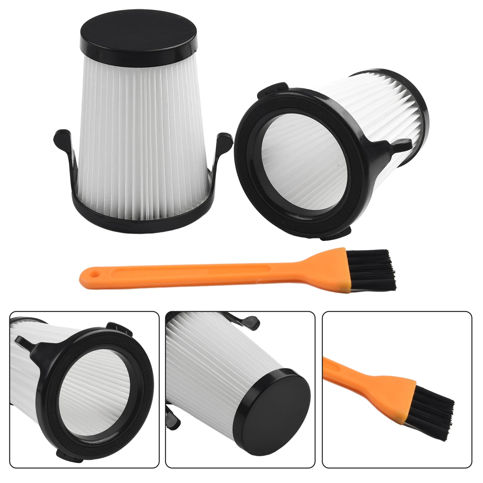 

Kit Combination Cleaning Brush Replacement Vacuum Filter #49-90-1950 0850-20 2pcs Brand New Compact For Milwaukee