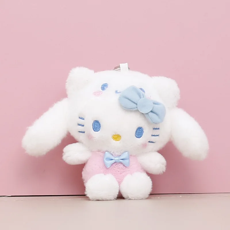 

Брелок Sanrio плюшевый, 12 см, Hello Kitty Cinnamoroll My Melody Kuromi, маленькая серия панды, милые плюшевые игрушки, аксессуары для рюкзака