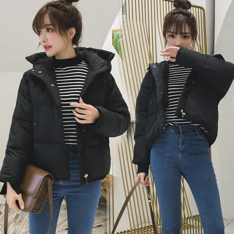 Women's Cotton Jacket 2022 Winter Short Warm Women's Down Jacket Fashion Loose Korean Version Of The Female Jacket Winter Women
