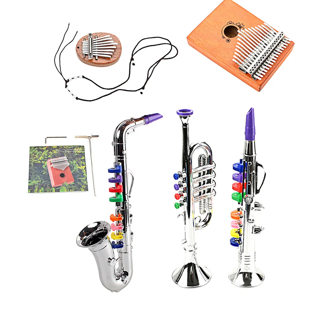 

Musicalkids Instruments Saxophone Trumpet Learning Pianos Thumb Wind Finger Kit Piano Clarinet Beginner Kalimbas Toddlers