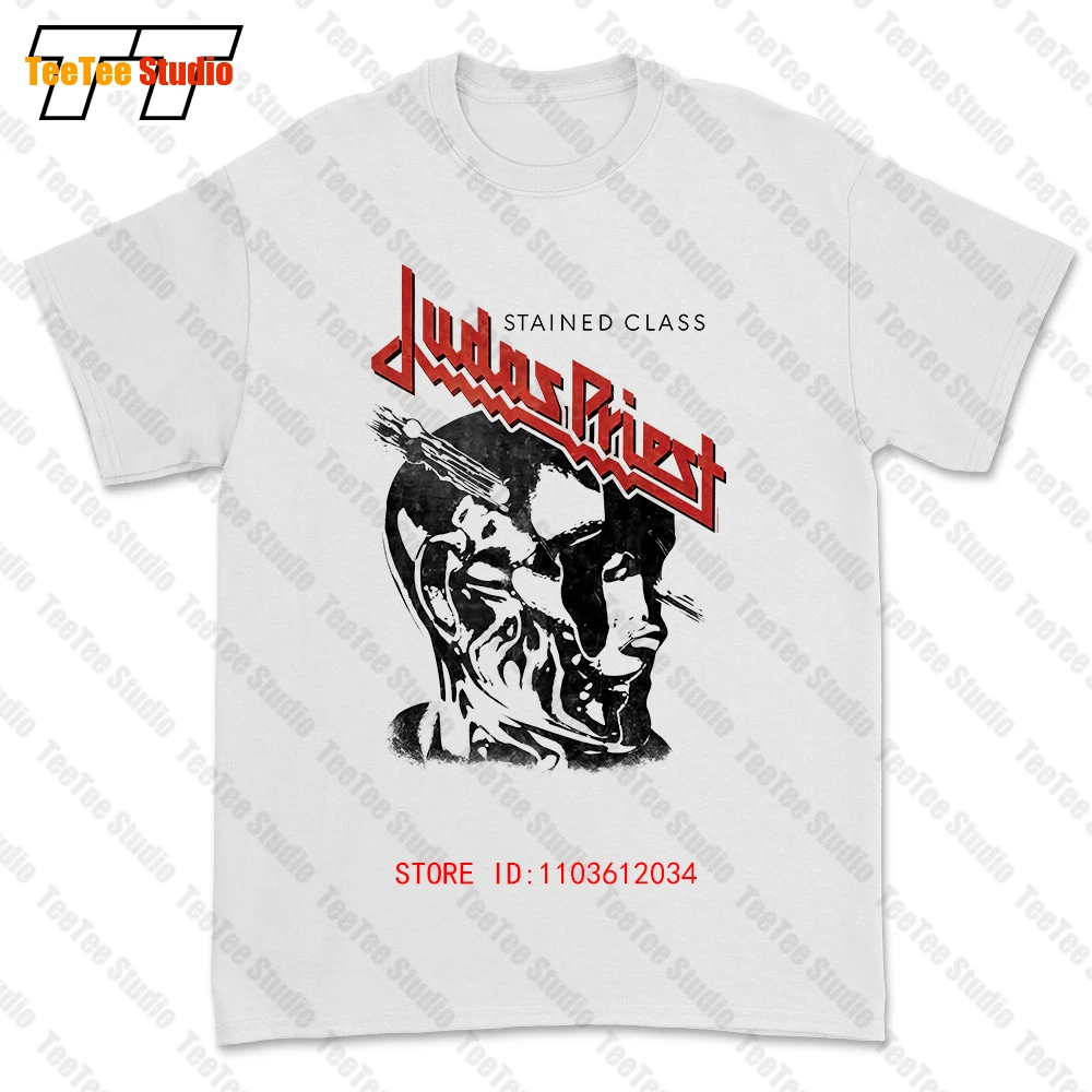 Фото Футболка Merchmoment Judas Priest Look Left с длинным рукавом L S, белая, новинка №1