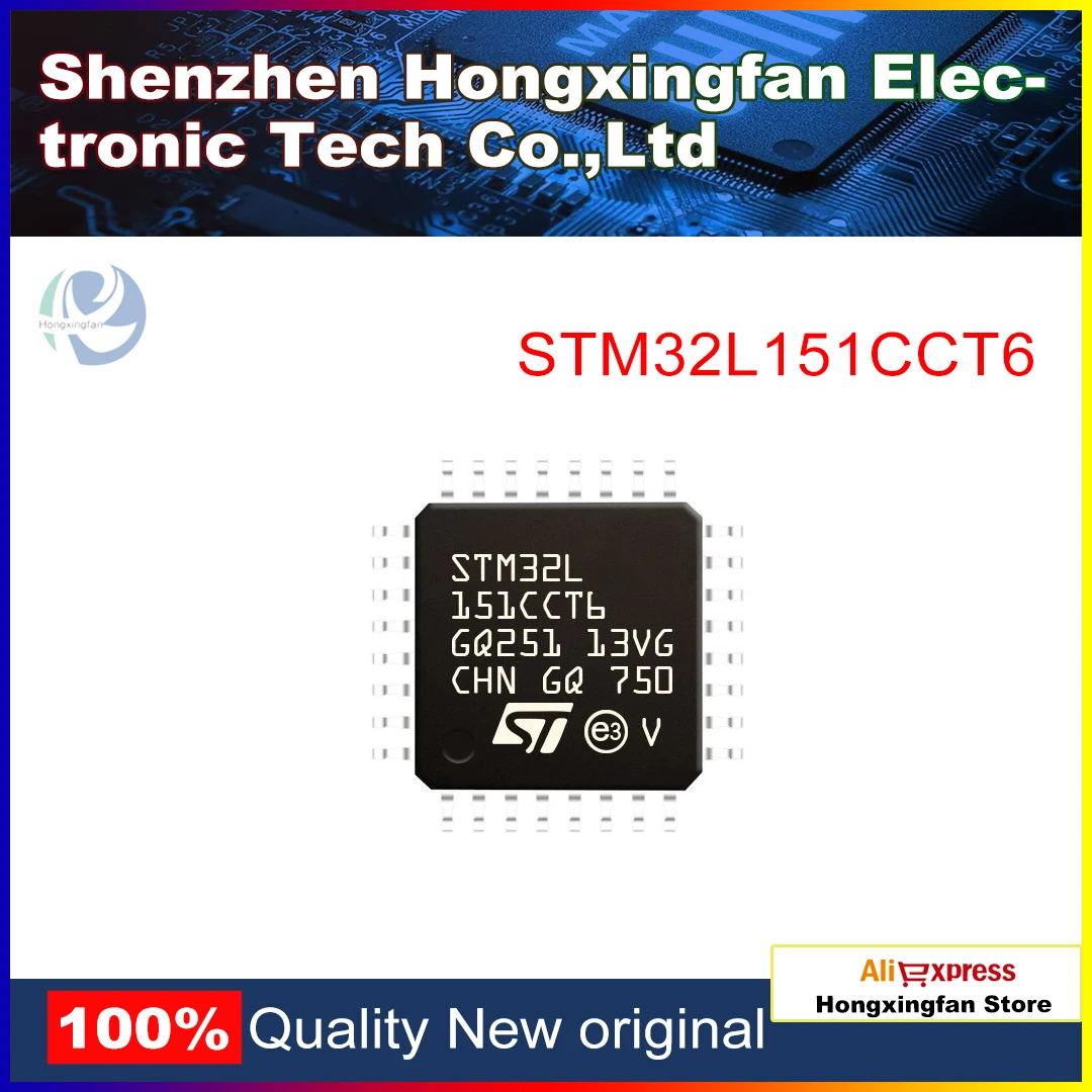 10PCS  STM32L151CCT6 Hongxingfan In stock ARM Microcontroller MCU Ultra Low M3 ARM 128 Kbytes 32 MHz Integrated Circuit