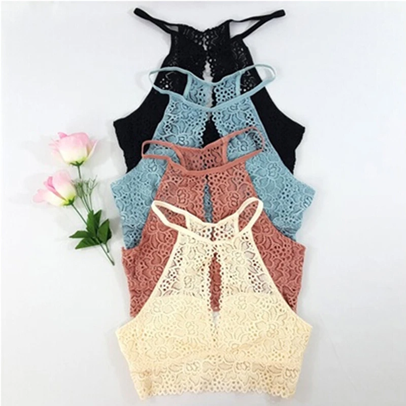 

Women Camis Halter Strappy Tops Camisole Underwear Sexy Crop Tops Tees Sleeveless Lingerie Neck Female Camis Tanks Tops