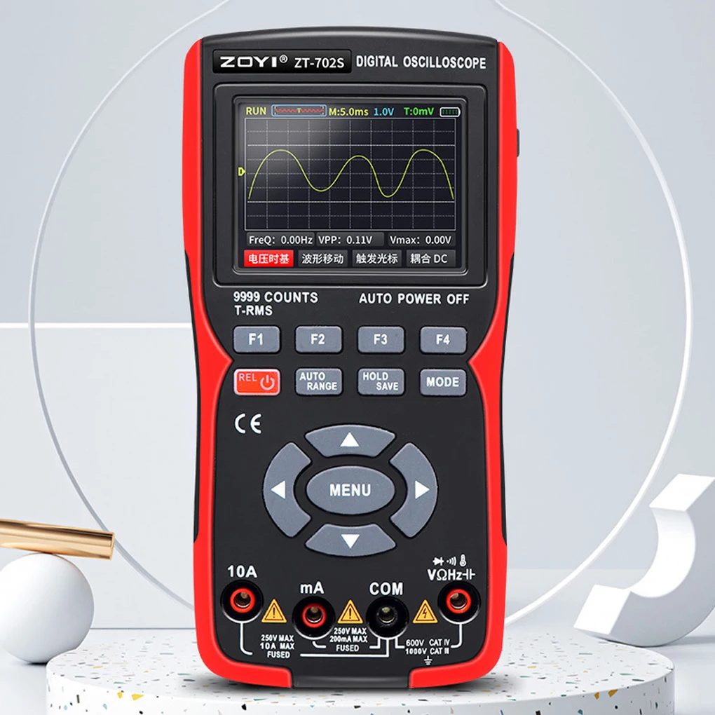

Digital Oscilloscope Color Screen 2 in 1 48M GS/s Button Control 10MHz Professional Multimeter Universal Meter Tester Tool