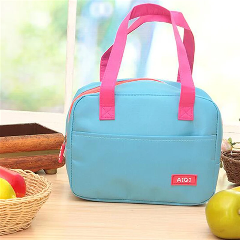 

2022 New Fashion Lunch Bag Portable Waterproof Thickness Insulated Picnic Lunch Bag Office Food Storage Handbags