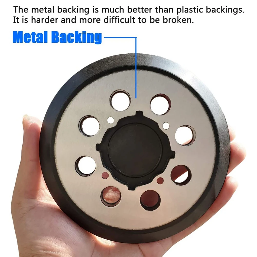 

Grinding Mat Sanding Pad Parts Useful 30118 Aluminum Plate 8 Dust Collection Holes 8 dust collection holes 125mm/5\"novation