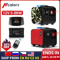 Hcalory All In One 1-8kW Air diesels Heater 5-8KW 12V One Hole Car Heater For Trucks Motor-Homes Boats Bus+LCD key Switch