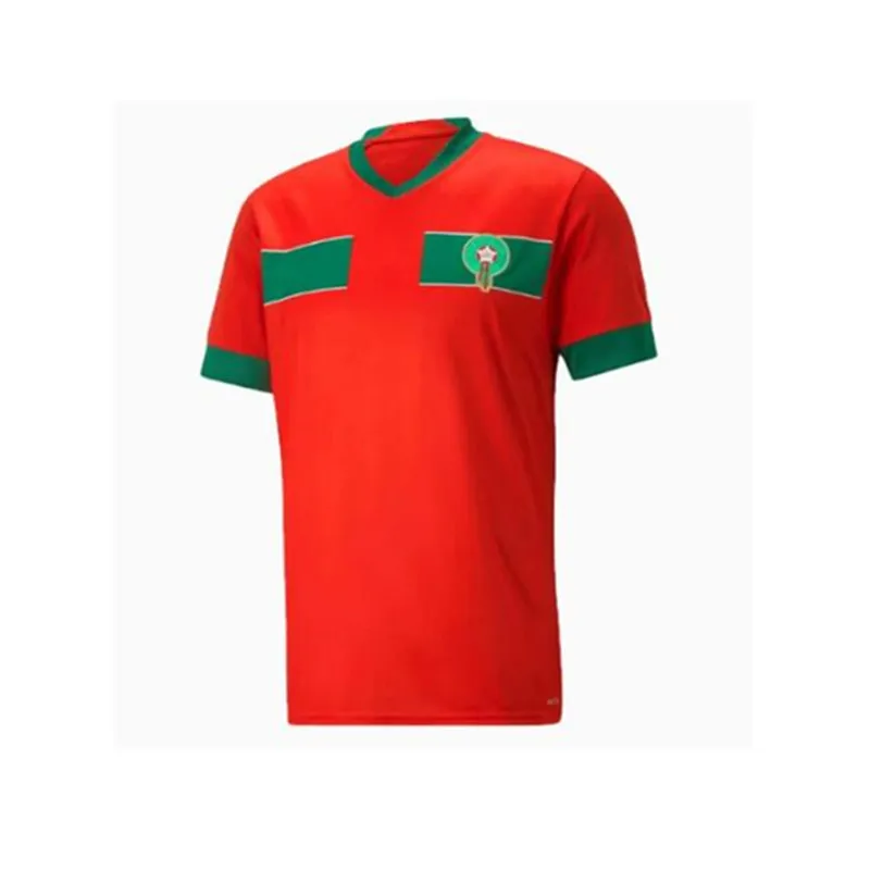 

22/23 Morocco Home HAKIMI ZIYECH Boufal SAISS EL- ARABI FAJR EN-NESYRI Mazraoui Kids Uniform Kit