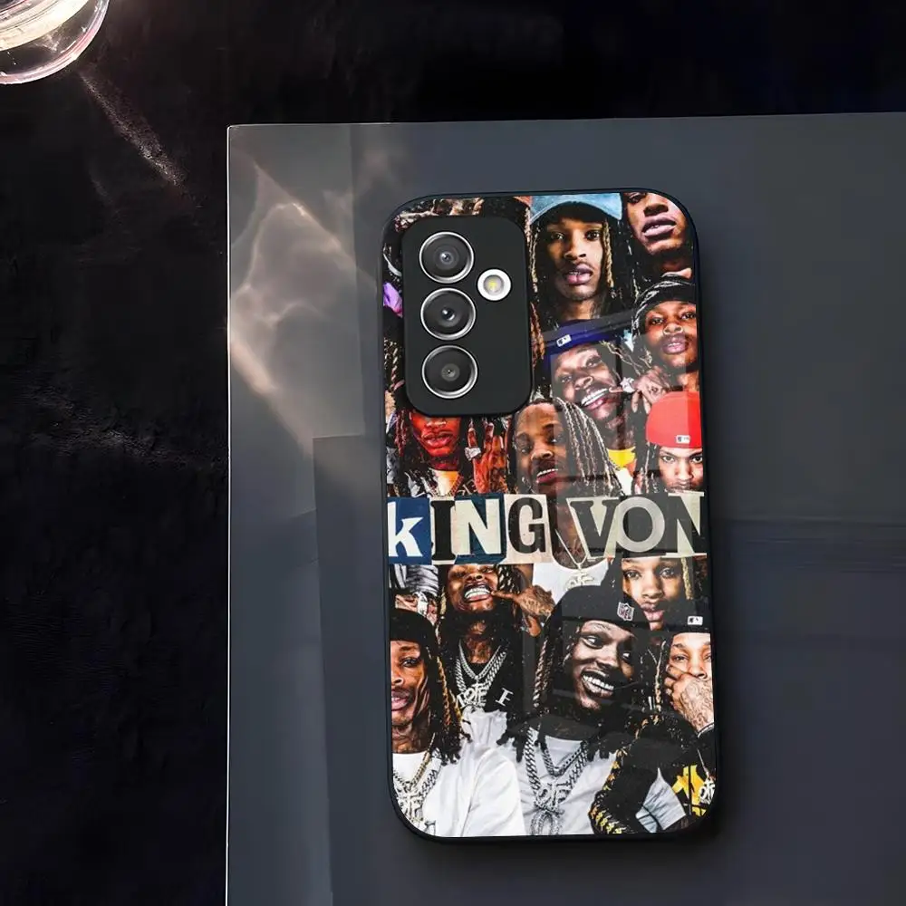 Чехол для телефона Rapper K-King V-Von Glass Samsung Galaxy S23 S24 S25 S21 S22 S20 Ultra Fe Plus A34 A54 A24 A52 A16 A53 M54 Cover