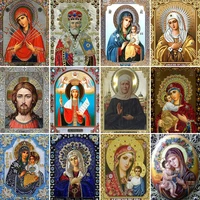 religion jesus printed 11ct cross stitch set embroidery handmade hobby handiwork knitting different for adults home decor