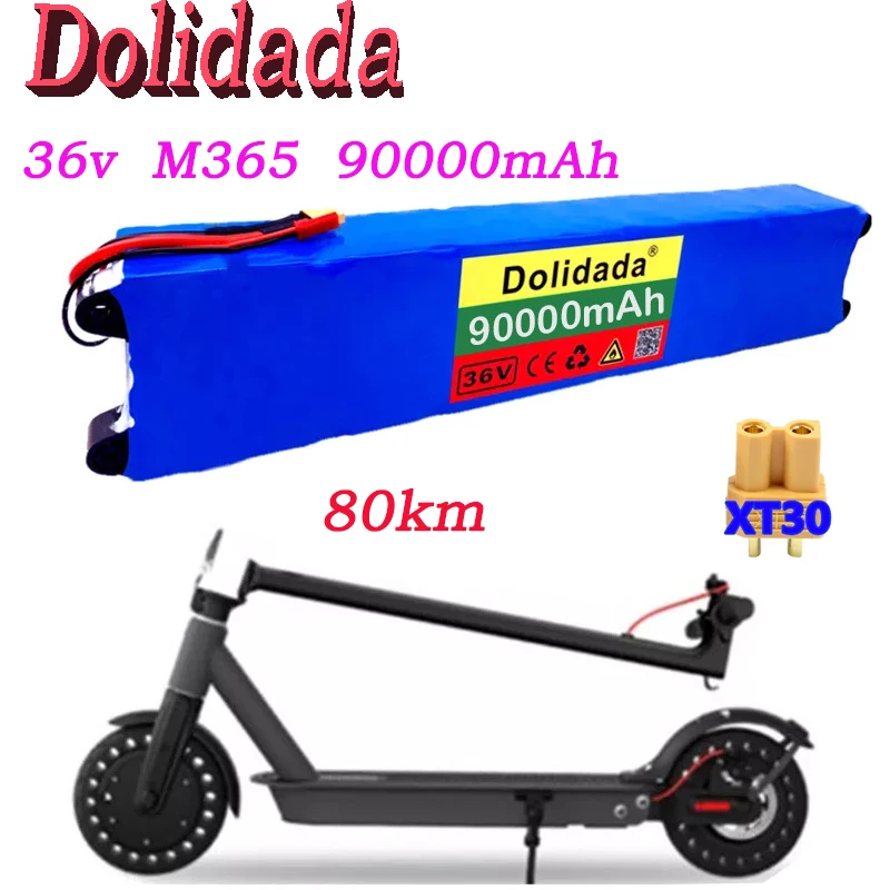 10s3p 36V 90ah батарея для электровелосипеда Accu 18650Li Ion 500W Высокая Мощность Grote емкость 42V Motorfiets Scooter Met Lader