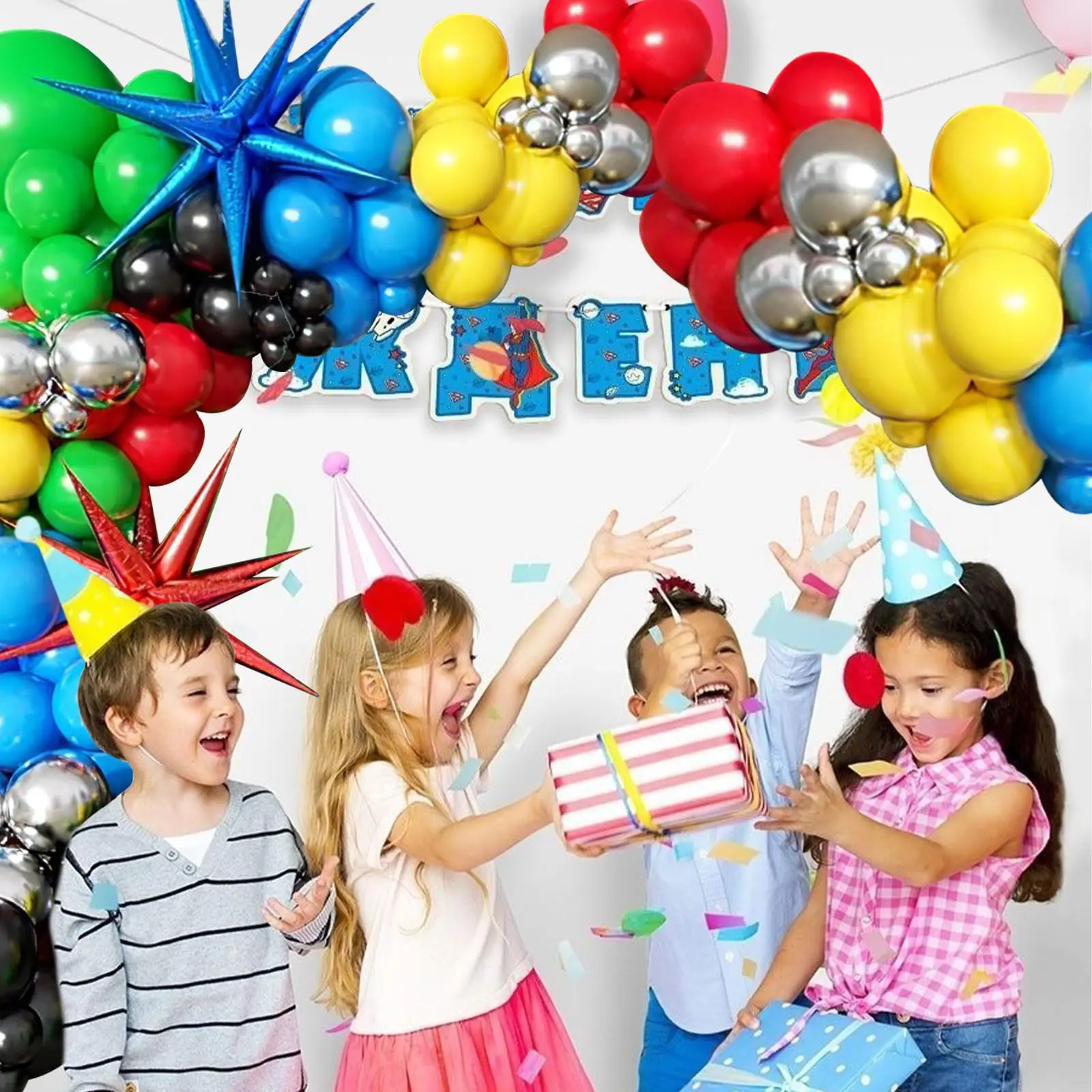 137 шт. разноцветные гирлянды для воздушных шаров