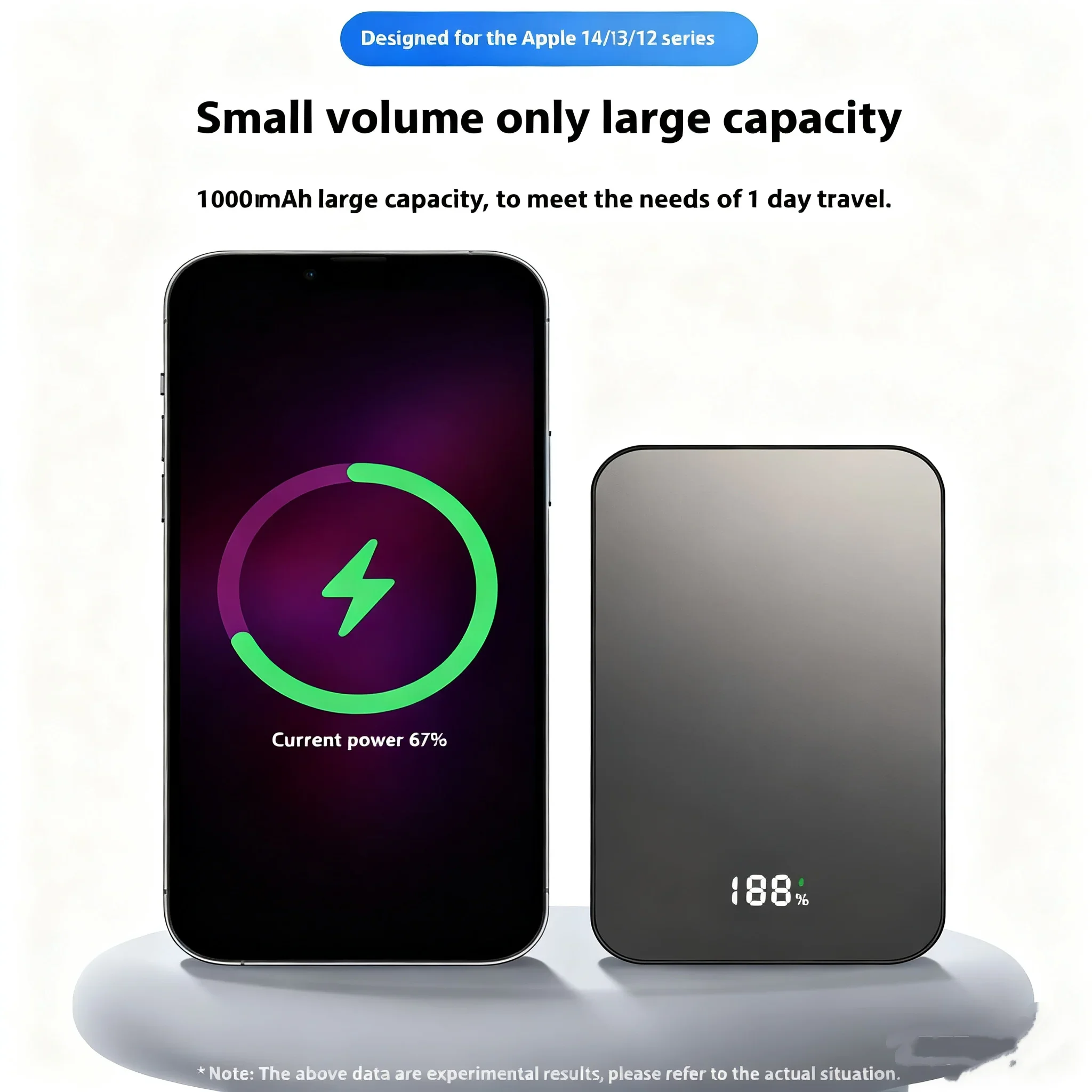 200000 мАч Магнитный внешний аккумулятор Powerbank большой емкости с быстрой зарядкой Портативный аккумулятор для Magesafe для iPhone Samsung Huawei (art.: 3920d4e3370d6) - 3920d4e3370d6