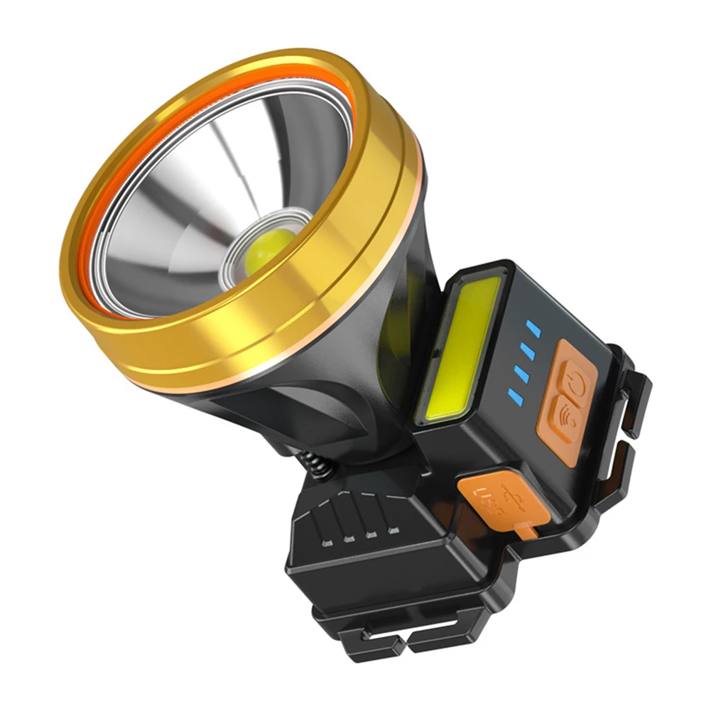 

USB Rechargeable Head Light COB LED Headlight Head Waterproof Torch Fishing Lamp Outdoor Night Cycling Camping Equipment
