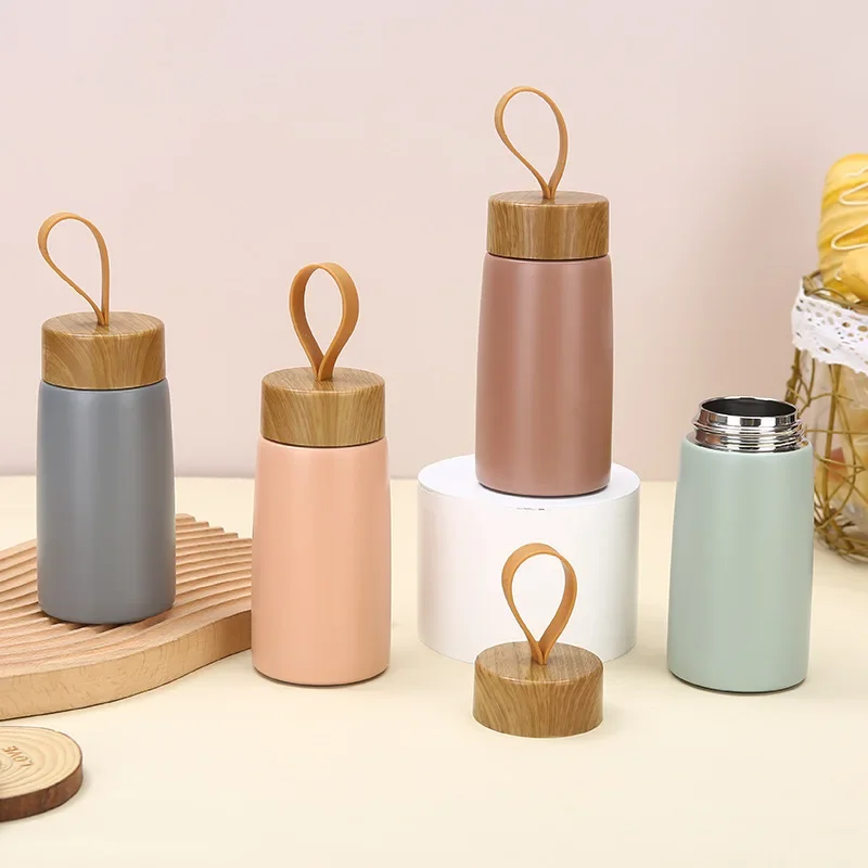 Изолированная кофейная кружка термос из нержавеющей стали мини-карманная с