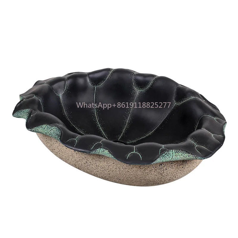 Выдвижная раковина для домашнего искусства креативная овальная Декоративная