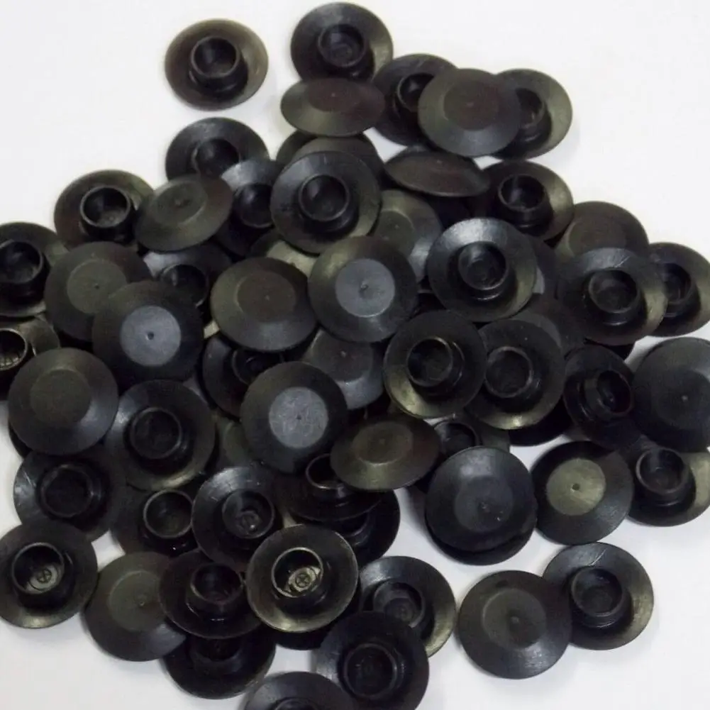 

100PCS Silicone Rubber Hole Caps Car Door PVC Rubber Plug Cover Snap-on Gasket Blank End Caps Seal Stopper Metal Hole Plugs Kits